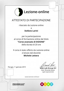 Corso avanzato di Dizione