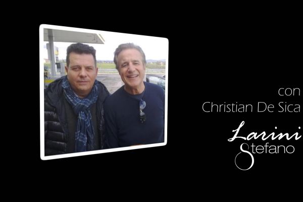 Stefano Larini con Christian De Sica