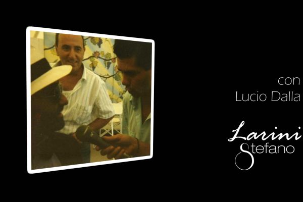 Stefano Larini con Lucio Dalla