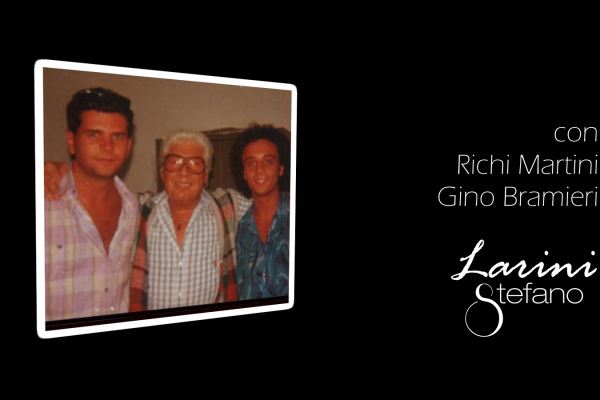 Stefano Larini con Gino Bramieri