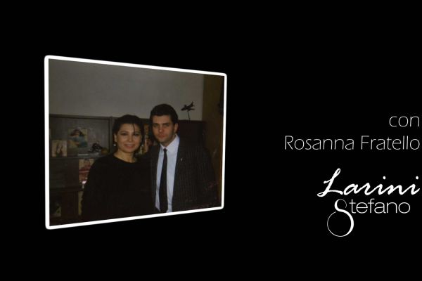 Stefano Larini con Rosanna Fratello