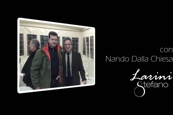 Stefano Larini con Nando Dalla Chiesa