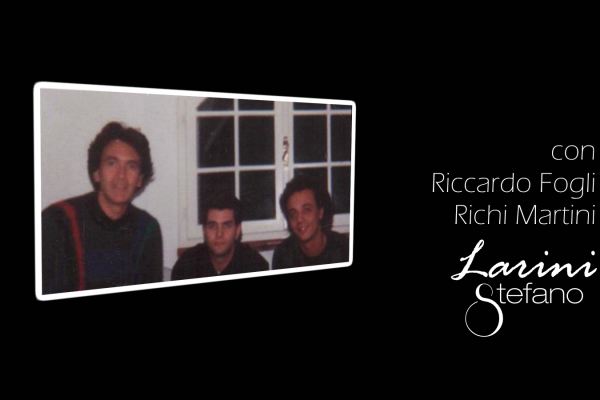Stefano Larini con Riccardo Fogli